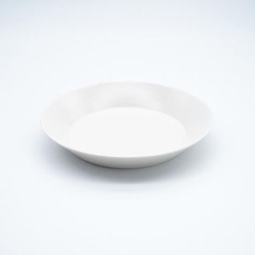 霧面17cm深盤象牙色