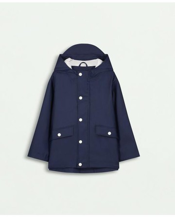 Brooks Brothers Kids Hooded Rain Jacket | Navy | Size 10