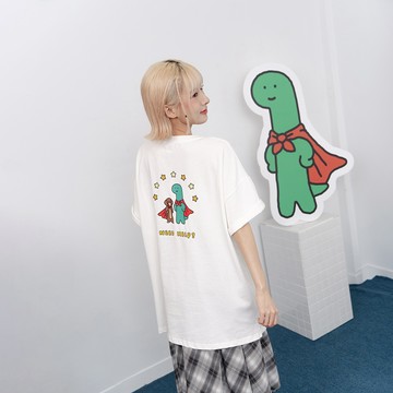 QUEENSHOP_ S 女裝 JOGUMAN 需要幫忙嗎TEE【01190417】