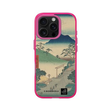 iPhone 16 Pro Clear 粉漾桃 - Van Gogh Museum - 浮世繪系列東海道五十三次名所圖會 - 歌川廣重