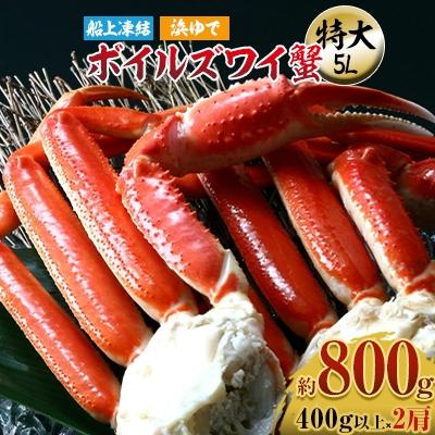 ふるさと納税 岸和田市 ボイルズワイ蟹　5L　2肩