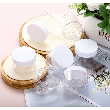 【TreeShop】50ml 膏狀透明分裝瓶 含手拉密封墊 旅遊 出差必備 面霜分裝盒 面霜盒 膏霜分狀盒 膏霜盒 化妝