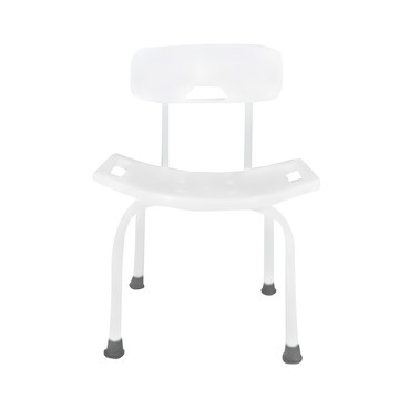 靠背式浴室舒適防滑椅  白色  1個