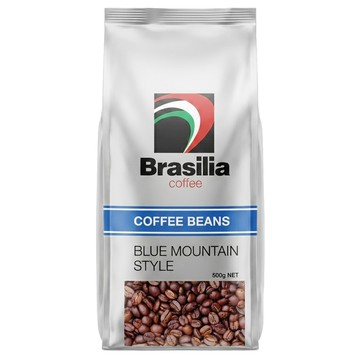 Brasilia 巴西里亞 咖啡豆 藍山風味  咖啡豆(無研磨)  500g  1包