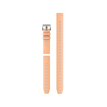 GARMIN QuickFit 22mm 珊瑚粉矽膠錶帶 (含加長型錶帶)