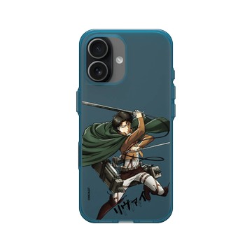 iPhone 17 Clear (相機按鈕) 夜幕藍 - 進擊的巨人 Attack On Titan - S2&S3 - 里維兵長