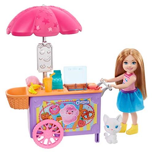 Barbie Club Chelsea Doll and Snack Cart Playset 6-inch Blonde with