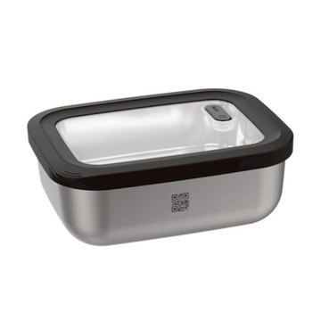 GEFU 不銹鋼微波保鮮盒 長方形 600ml  1個  1個容器 + 1個密封蓋