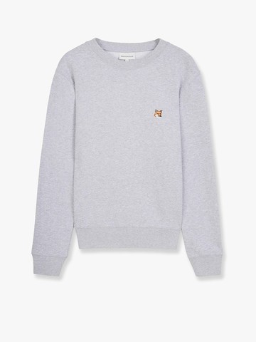 Cotton sweatshirt with iconic frontal patch - MAISON KITSUNE - gender_Man