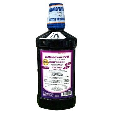 優樂碘ioRinseRTU分子碘 輕薄荷防護漱口水 1000ml / 350ml
