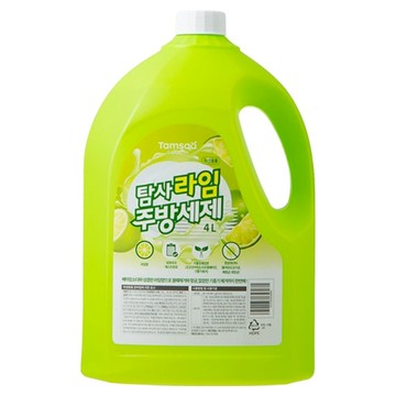 Tamsaa 蔬果碗盤清潔液 萊姆香  4L  1桶