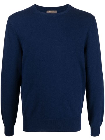 N.Peal - The Oxford cashmere jumper - unisex - Organic Cashmere - XL - Blue