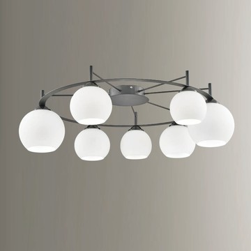 白玉玻璃半吸頂燈 F85-09-K2501