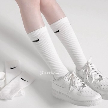 【Sharkhead】現貨 Nike Everyday 長襪 小腿襪 膝下襪 白 黑 單勾 HQ8510-010 100