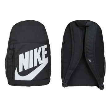 NIKE 大童後背包-附筆袋 雙肩包 肩背包 旅行包 墨灰橘白