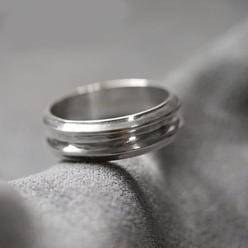 原創設計全手工足銀素銀戒指 指環 情侶 新的開始 車輪