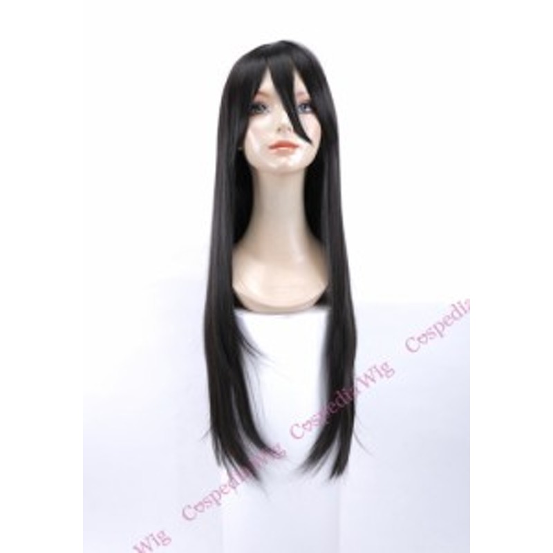 即納】ロングストレート(80cm) ナチュラルブラック ロング ストレート コスプレウィッグ コスプレ ウィッグ wig 耐熱 ハロウィン |  LINEショッピング