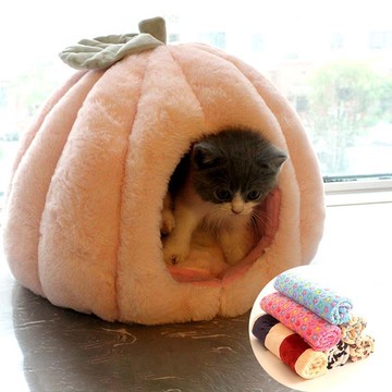 貓窩 南瓜猫窝幼猫幼犬窝小猫用保暖四季通用蒙古包小狗窝宠物窝