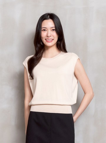 *優雅餘裕連袖針織衫