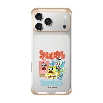 iPhone 17 Pro Max ClearX 暖透橘 - 海綿寶寶 SpongeBob - 驚呆了
