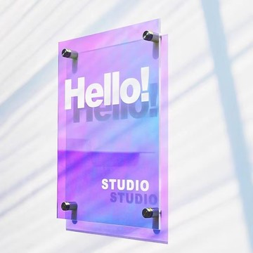 新款💖亞剋力廣告牌展示闆公司門牌製作門頭招牌定製logo定做牌匾服裝店