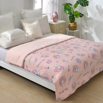 義大利La Belle《Sanrio-夢幻甜心美樂蒂》益生菌蠶絲蛋白365天懶懶被--180*200cm