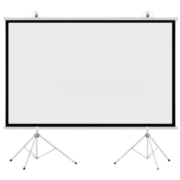 可移動投影幕布100寸120寸150寸投影幕布支架投影儀幕布支架落地[DD230109]