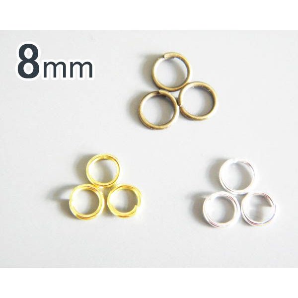 丸カン  マルカン8mm  金具　マルカン 8mm100個