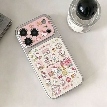 小羊皮滿屏小貓iPhone蘋果17/18 防摔15/16防護14/13保護殼12/11手機殼 潮