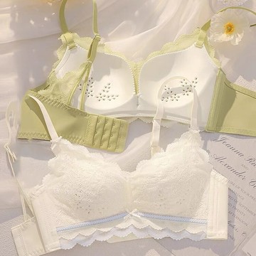 蕾絲內衣 薄款 洞洞杯bra 調整型 上託 提拉 大胸顯小胸 收副乳 防下垂內衣 文胸 無鋼圈內衣 舒適 不跑杯