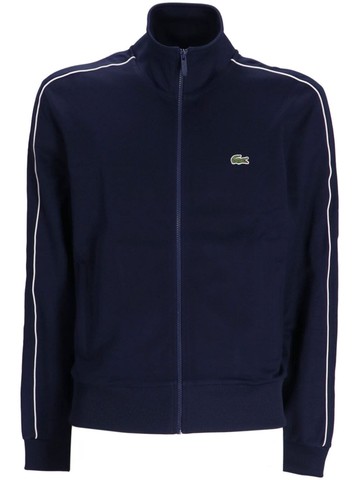 Lacoste - logo-appliqué side-stripe sweatshirt - men - Polyester/Cotton - 8 - Blue