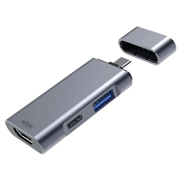 INTOPIC廣鼎 三合一Type-C轉接器-HBC-375 4K HDMI USB3.0  1個