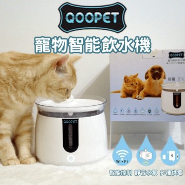 【毛毛箱🐶🐱隔日到貨】Qoopet❤️第三代 WIFI版寵物智能飲水機 無線靜音水泵 手機遠端控制 防乾燒 2L大容量