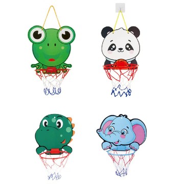 9236 DIY卡通籃球框 壁掛籃球框 小籃球框 簡易投籃球架 親子同樂玩具桌遊