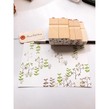 療癒小森林印章 5件組
