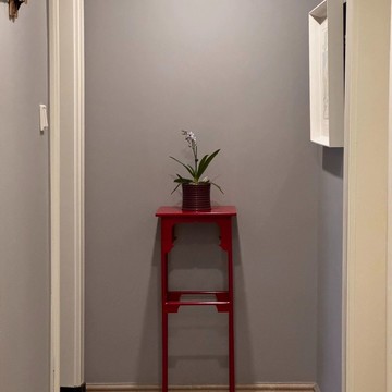 公司貨 免運 超低價 復古宋式鐵藝香幾落地花架《聽琴圖》新中式花幾邊幾茶空間置物架