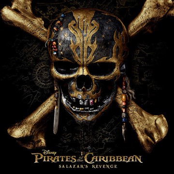 【神鬼奇航:死無對證】黃金骷髏頭 40X40無框畫