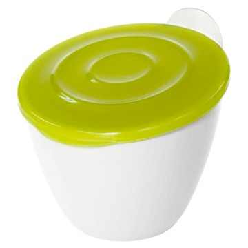 Hachiman Kasei 八幡化成 吸盤廚餘收納桶 1L  16.5 x 14 x 13cm  1個  白色 + 綠色