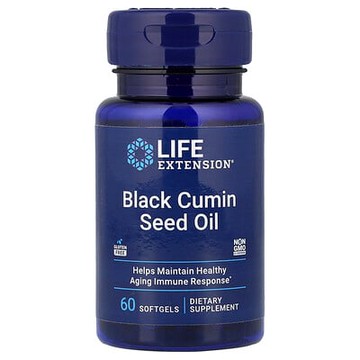 Life Extension, 黑籽油，60 粒軟膠囊（每粒軟膠囊 500 毫克）