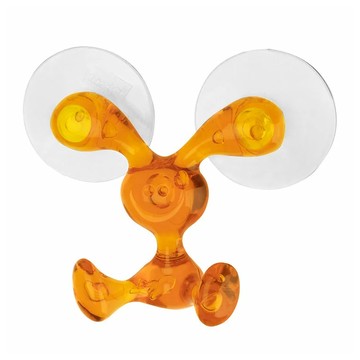 koziol Bunny小兔吸盤掛勾 可回收塑料  透橘  1個