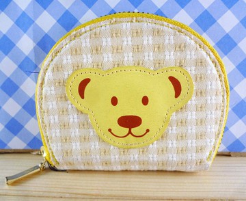 【震撼精品百貨】日本MILK TEDDY BEAR-零錢包-黃色 震撼日式精品百貨