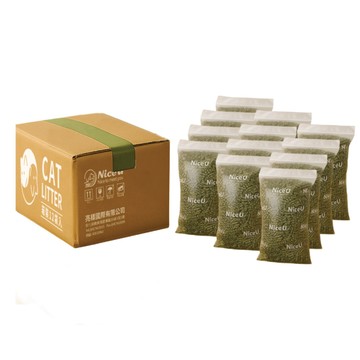 Nice U 除臭永續茶葉豆腐貓砂 12袋入