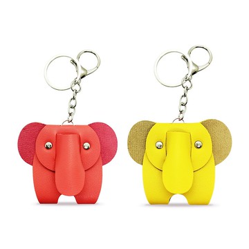 Worpi 大象造型鑰匙圈組 紅色 黃色