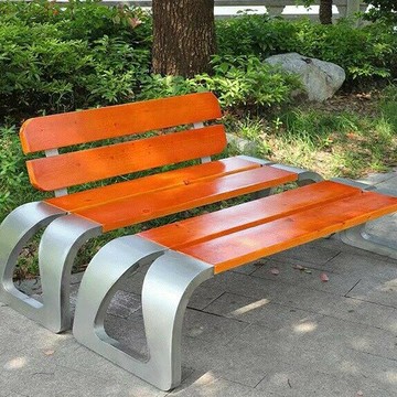 ??快速出貨?? 公司貨 公園桌椅戶外長椅座椅塑木鐵藝防腐木菠蘿格椅子愛心定制全實木