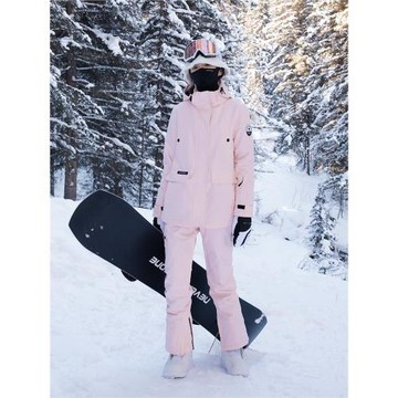 新款小個子滑雪服女款加厚單板雙板防風防水保暖夾棉滑雪衣褲套裝