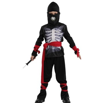 派對達人萬聖節服裝,萬聖節骷髏服裝,惡魔裝.死神服裝.忍者服裝.兒童變裝服-骷髏忍者裝