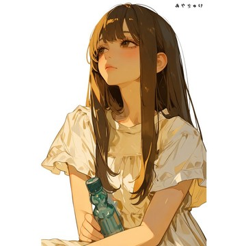【8 月新作】07-139-0071 人物貼紙 簡約夏日女子