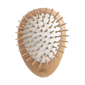 Uffy 無非遠紅外線頭皮按摩梳 山毛櫸原木色 竹針