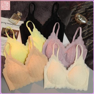 💕貼身優選💕無痕內衣女小胸集中爆乳薄款胸罩無鋼圈收副乳上託背心式美背蕾絲內衣