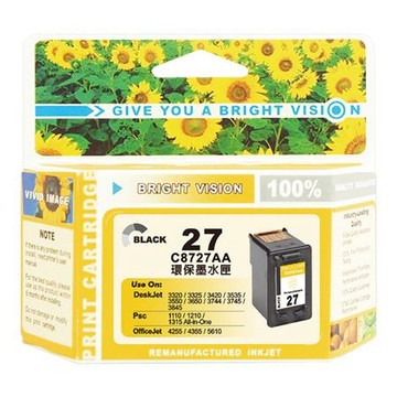 向日葵 惠普hp環保(27)墨水匣/C8727A/黑色